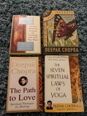 Lot of 4 Deepak Chopra Books